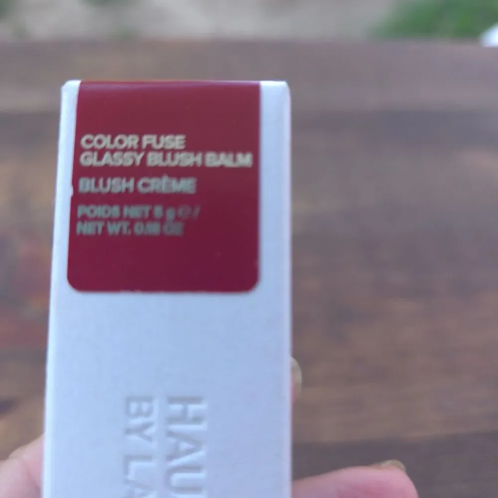 HAUS LABS Lady Gaga Color Fuse Glassy Blush Balm Glassy Acai 0.18 Oz NIB